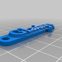abu customized keychains 3d print model - Mito3D