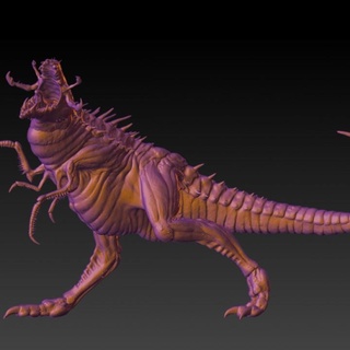 abyss creature - rpg monster warhammer dnd 40k 3d print model - Mito3D