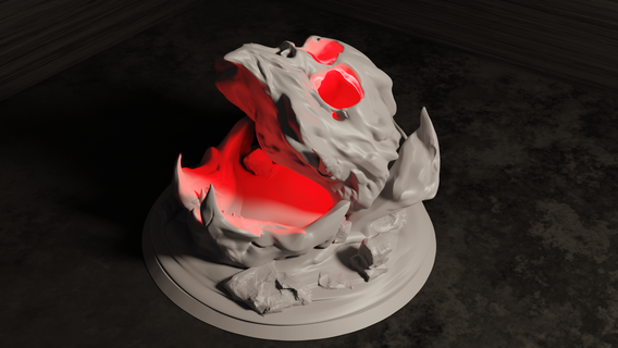 abyssal dice tower d&d dnd fantasy rpg dicetower skull 3d print model - Mito3D
