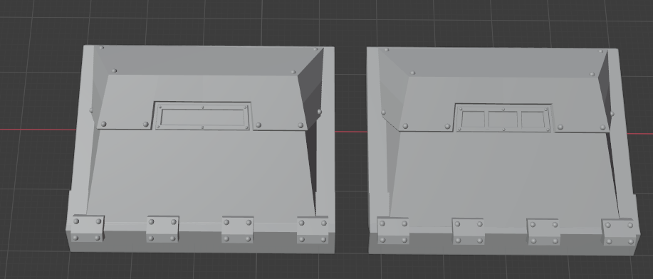 ac-b ancient carnivore front plates 28mm zhor-pattern Game predator whirlwind deimos 3D print model - Mito3D