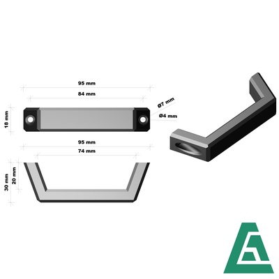 ac schrankt r- schubladengriff home tuergriff griff door handle cabine cabinet drawer schublade schranktuer schranktur 3d print model - Mito3D