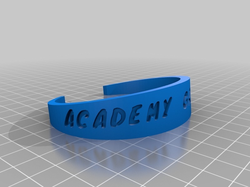 academy grimsby bracelet Jewelry customized bracelets jewelry 3D print model - Mito3D