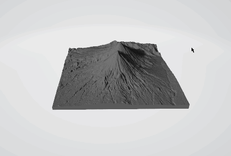 acatenango Guatemala 3d carta geografica 3d print model - Mito3D