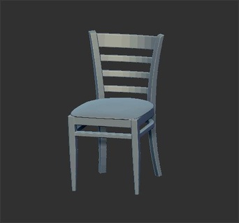 accesorios diorama chair07 silla Figura acción sentar 3d print model - Mito3D