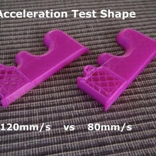 acceleration test shape print aid tool calibration replicator 2 3d printing tests 3d print model - Mito3D