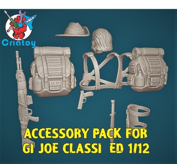 accesorio paquete gi Joe clasificado 1 12 acción figura 3d print model - Mito3D