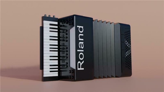 accordion music instrument 3d print model - Mito3D