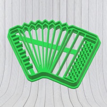 accordion cookie cutter cookies mould various cake crackers biscuits cutting mold 3d print model - Mito3D