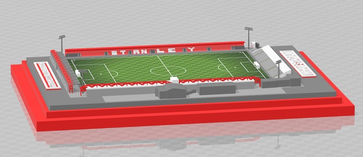 Accrington Stanley stade football Football futebol stadion estadio Angleterre ligue 3d print model - Mito3D