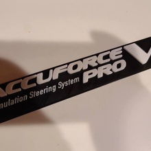 accuforce pro v2 3d stick logo art sim experience decals racing 8020 wall wheel 3d print model - Mito3D