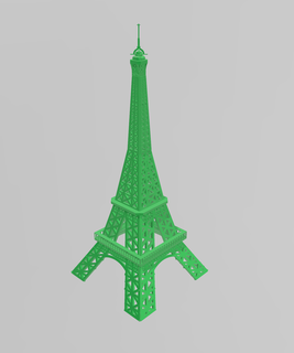 accurate eiffel tower paris scale model 1 piece 3d print model - Mito3D