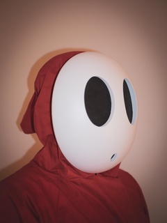 accurate shy guy mask costume shy guy shyguy mask nintendo haloween costume cosplay  3d print model - Mito3D