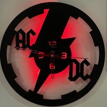 acdc clock  acdc music clock clock