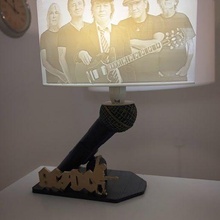 AC DC lampe art 3d print model - Mito3D