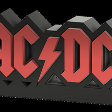 acdc stand music rock pop blues decoration house easy print cool nice upcrid art gadget 3d print model - Mito3D