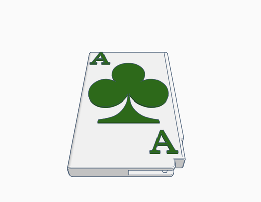ace of clubs wallet money dinero cards deck logo diamonds diamond club spade spades heart hearts 3d print model - Mito3D