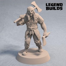acenii axe warriors pose 1 3d printable miniature stl file game tabletop wargaming soldier miniatures dungeons dragons dandd rpg ttrpg army 3d print model - Mito3D