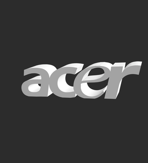 Acer logo ayakta durmak işaret sembol dizüstü bilgisayar teknoloji şirket 3d print model - Mito3D