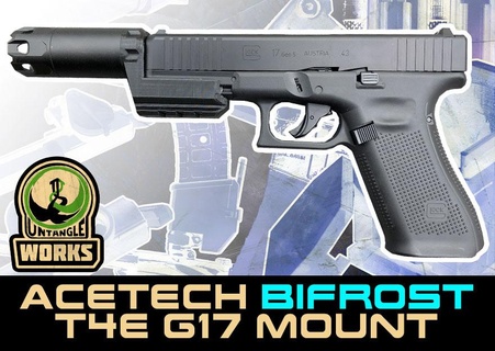 acetech bifrost 43cal umarex t4e glock g17 gen5 tracer mount paintball magfed 17 3d print model - Mito3D