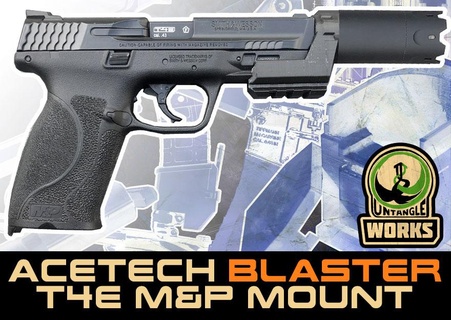 acetech Blaster 43cal umarex t4e Schmied Wesson p9 20 Tracer montieren Paintball magfed mp 3d print model - Mito3D