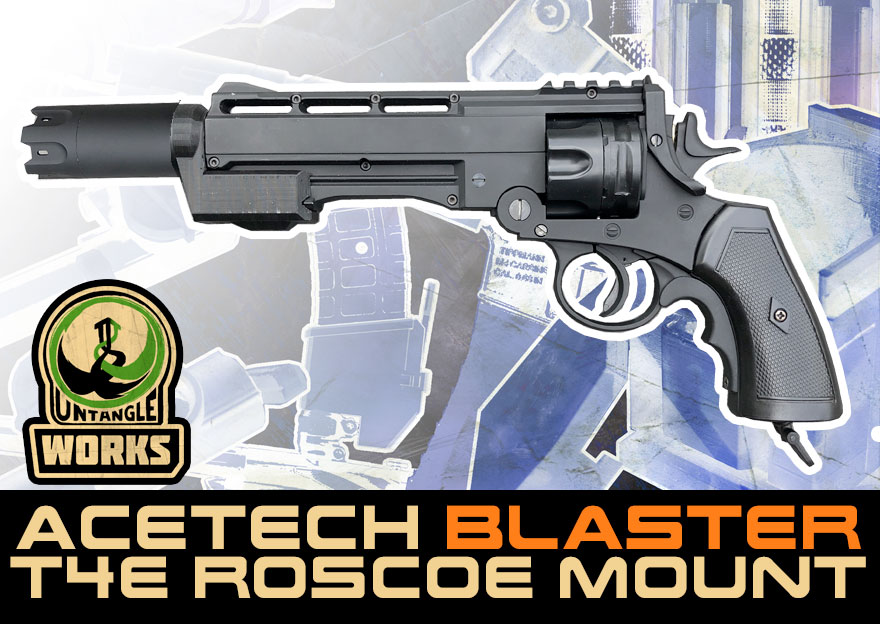 acetech blaster 50cal first strike roscoe tracer mount paintball magfed 3D print model - Mito3D