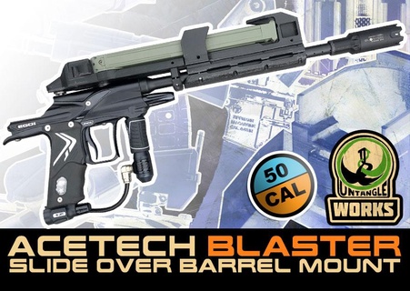 acetech blaster 50cal universal barrel tracer mount paintball magfed 50cal tracer acetech blaster unwp90  3d print model - Mito3D
