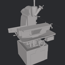 aço f4 moagem máquina 3d print model - Mito3D