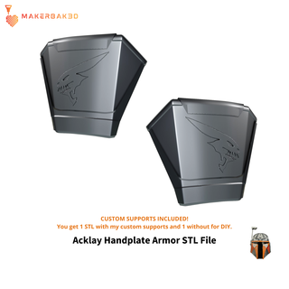 acklay hand armor sigil signet emblem symbol starwars star wars mandalorian plate cosplay costume handplate guard 3d print model - Mito3D