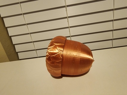 acorn twist top oak tree nut fall container autumn 3d print model - Mito3D