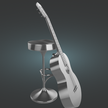 akustisch Gitarre 3d print model - Mito3D