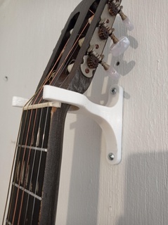 akustik gitar duvar Kulp destek binmek 3d print model - Mito3D