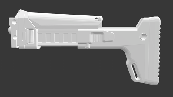 acr stock rifle picitinny airsoft 3d print model - Mito3D