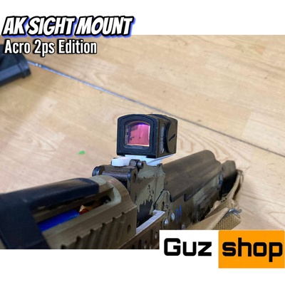 acro 2ps ak visierhalterung guzshop spiel zielpunkt rmr sicht montieren schiene airsoft gelpistole gel blaster 3d print model - Mito3D