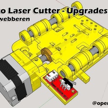 acro laser cutter ingraver - mods upgrades various acrolasercutter lasercut lasercutter openbuilds upgrade vslot 3d print model - Mito3D