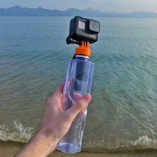 action cam bottle cap tripod mount gadget tride design camera gopro pro equipment floaty 3d print model - Mito3D