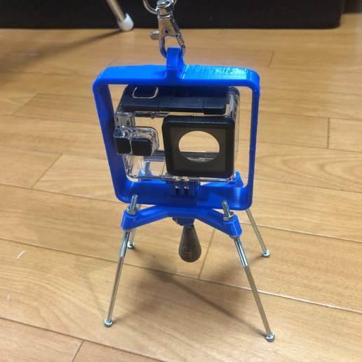 câmera, ação hunging stand gadget actioncam go pro câmera 3D print model - Mito3D