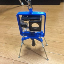 cámara de acción apuntando stand gadget actioncam go pro la 3d print model - Mito3D
