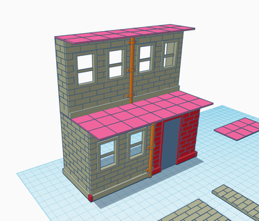 action figure building buildings structures 3d print model - Mito3D