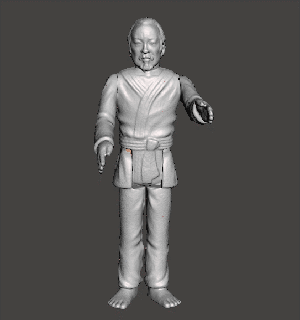 action figure karate kid mr miyagi kenner style 375 posable articulated stl obj 3d print model - Mito3D