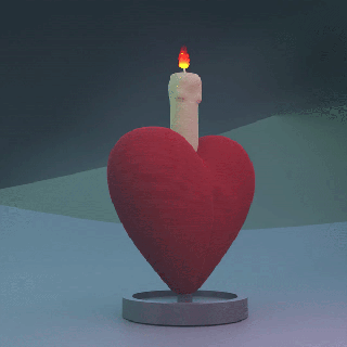 real corazón vela soporte Arte esculpir candelabro sanvalentinxcults 3d print model - Mito3D
