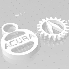 acura-Gang-Schlüsselanhänger Schmuck honda dc5 rsx civic Schlüsselanhänger Schlüssel-ring acura 3d print model - Mito3D