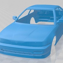 acura integra cupé 1991 imprimible cuerpo coche vehiculo juego espacio scalextric Tamiya rc miniz pasatiempo micro 3d print model - Mito3D
