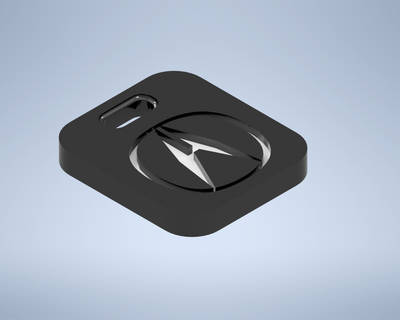 acura logo emblem keychain keyring japanese car key fashion design 3d print model - Mito3D