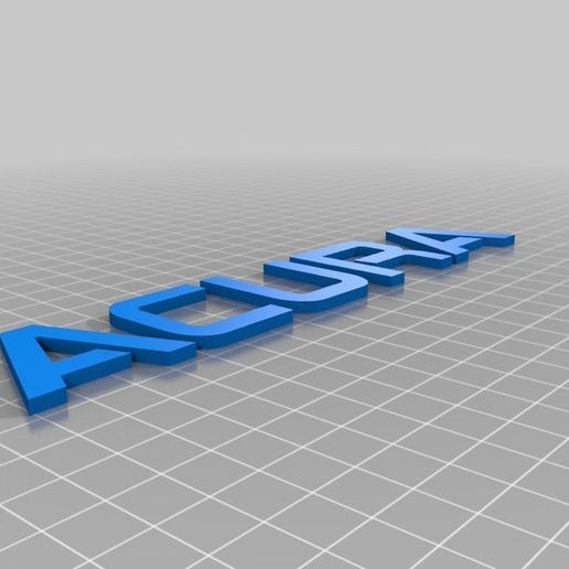 acura logo text honda automotive 3D print model - Mito3D