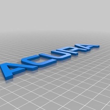 Acura Logo Text Honda Automobil 3d print model - Mito3D