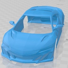 acura nsx 2022 printable body car 3d print model - Mito3D