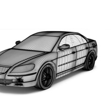 acura rl 2005 modello 3d gioco automotive il veicolo auto 3d print model - Mito3D