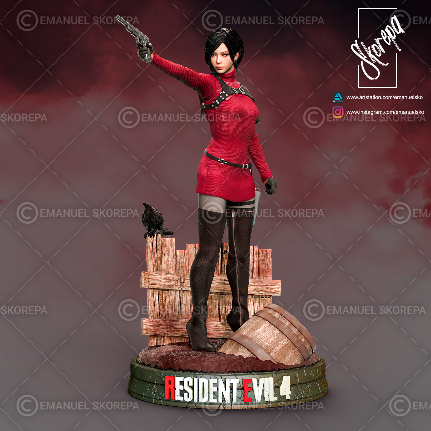 Ada Wong Re4 3d Print Details 7831