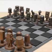adafruit 3d printed chess set game 3d print model - Mito3D