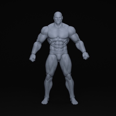 adam f001 scan game customs reference sculpting 3d print model - Mito3D